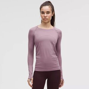 Lululemon Swifty Tech Purple Long Sleeve Top EUC 6